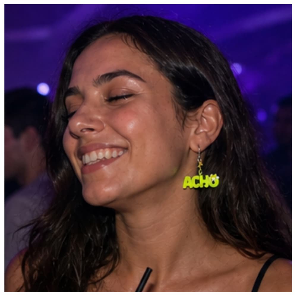 👉 Pendientes Acho Pijo Glow – Divertidos y fluorescentes - Imagen 2