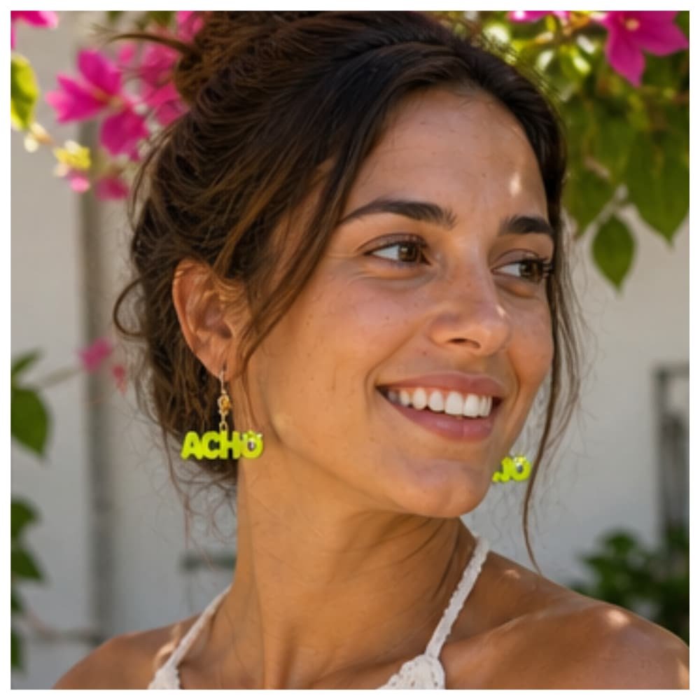 👉 Pendientes Acho Pijo Glow – Divertidos y fluorescentes